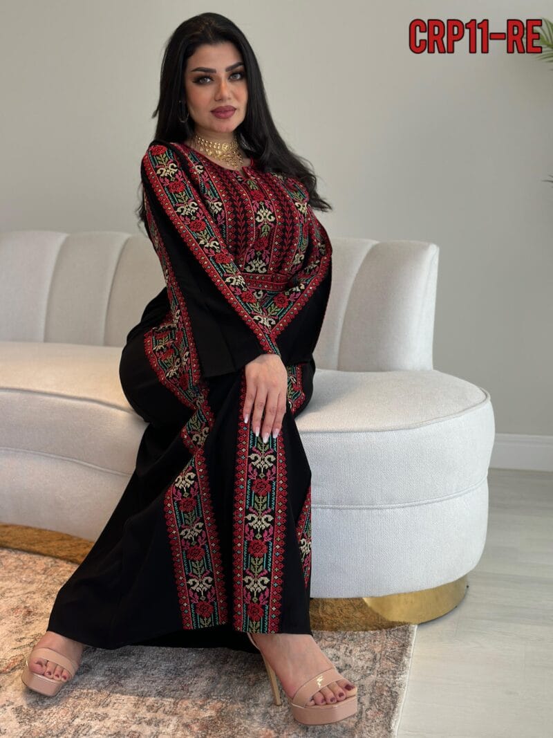 ⁦جلابية 3 عروق تطريز أردني⁩ - الصورة ⁦3⁩