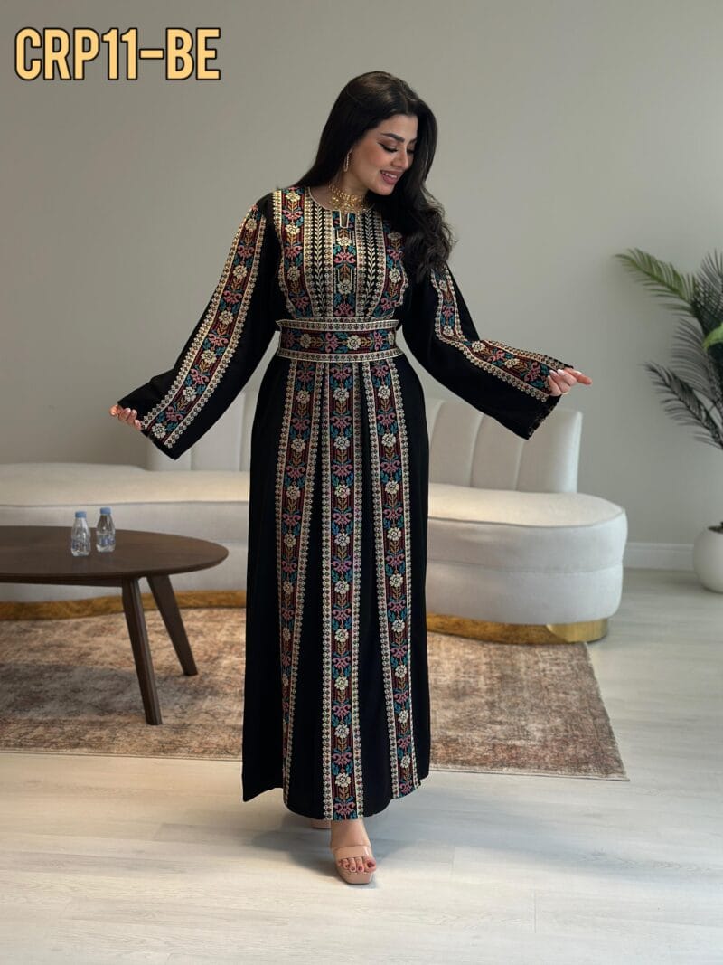⁦جلابية 3 عروق تطريز أردني⁩ - الصورة ⁦4⁩