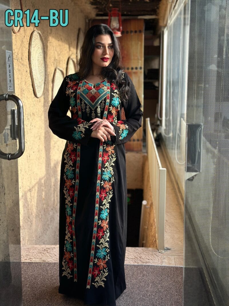 ⁦جلابية الورد الدمشقي تطريز⁩ - الصورة ⁦4⁩
