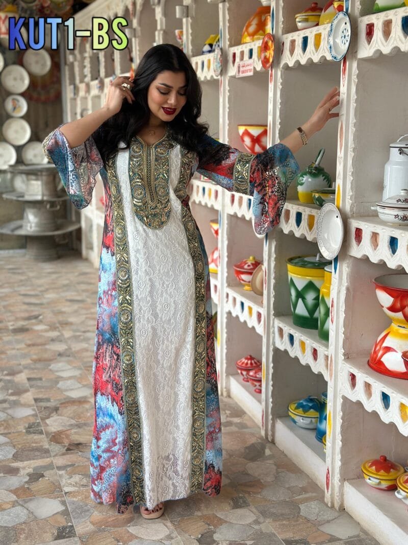 ⁦جلابية خليجي شك يدوي⁩ - الصورة ⁦5⁩