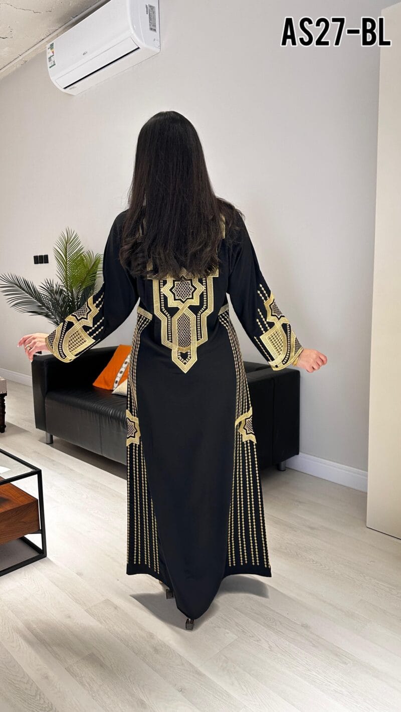 ⁦جلابية عسيري تطريز ذهبي⁩ - الصورة ⁦7⁩