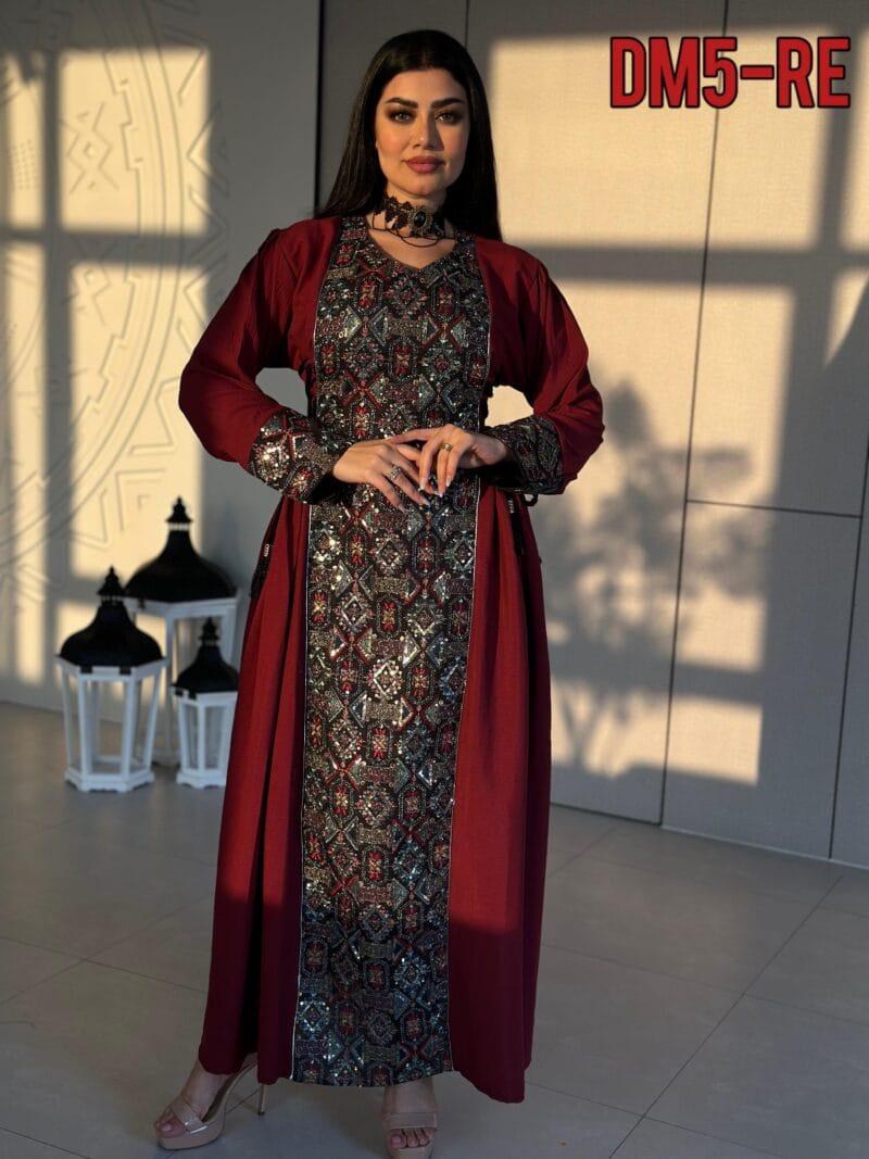 فستان رباط تطريز يدوي