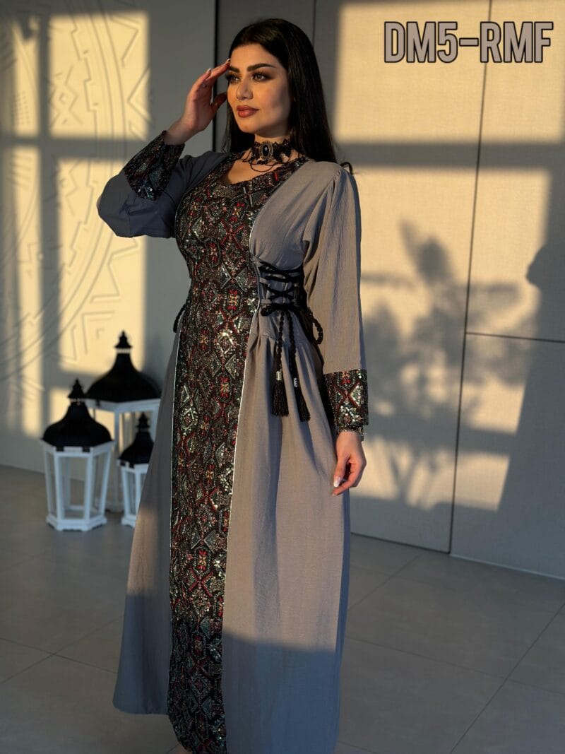⁦فستان رباط تطريز يدوي⁩ - الصورة ⁦8⁩