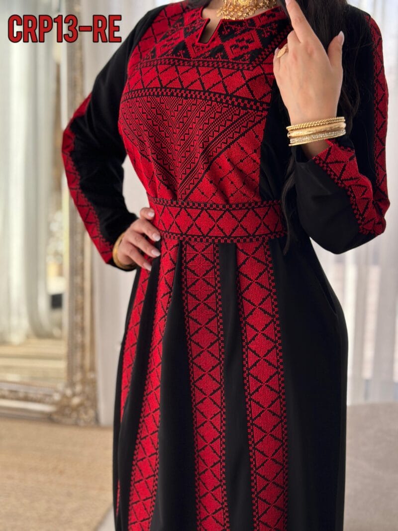 ⁦فستان عروق تطريز اردني⁩ - الصورة ⁦3⁩
