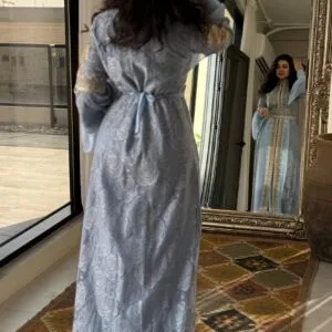 ⁦فستان دانتيل تطريز كامل⁩ - الصورة ⁦10⁩