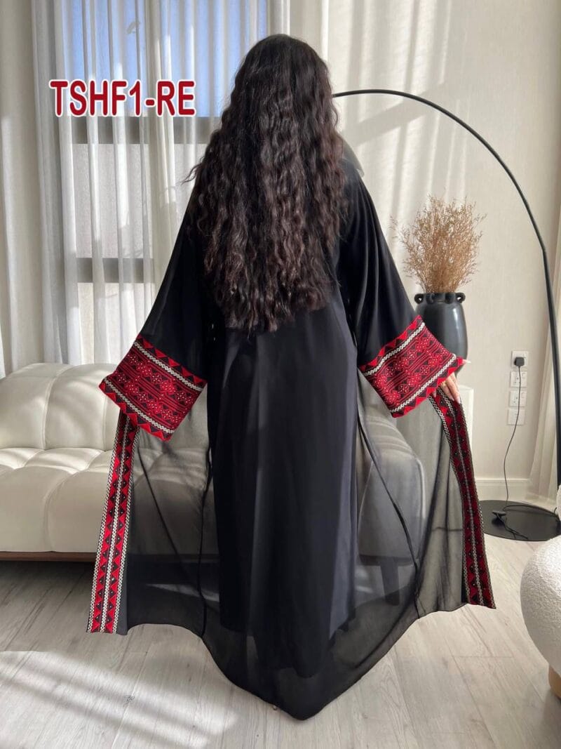 ⁦طقم شيفون تطريز فلسطيني⁩ - الصورة ⁦2⁩