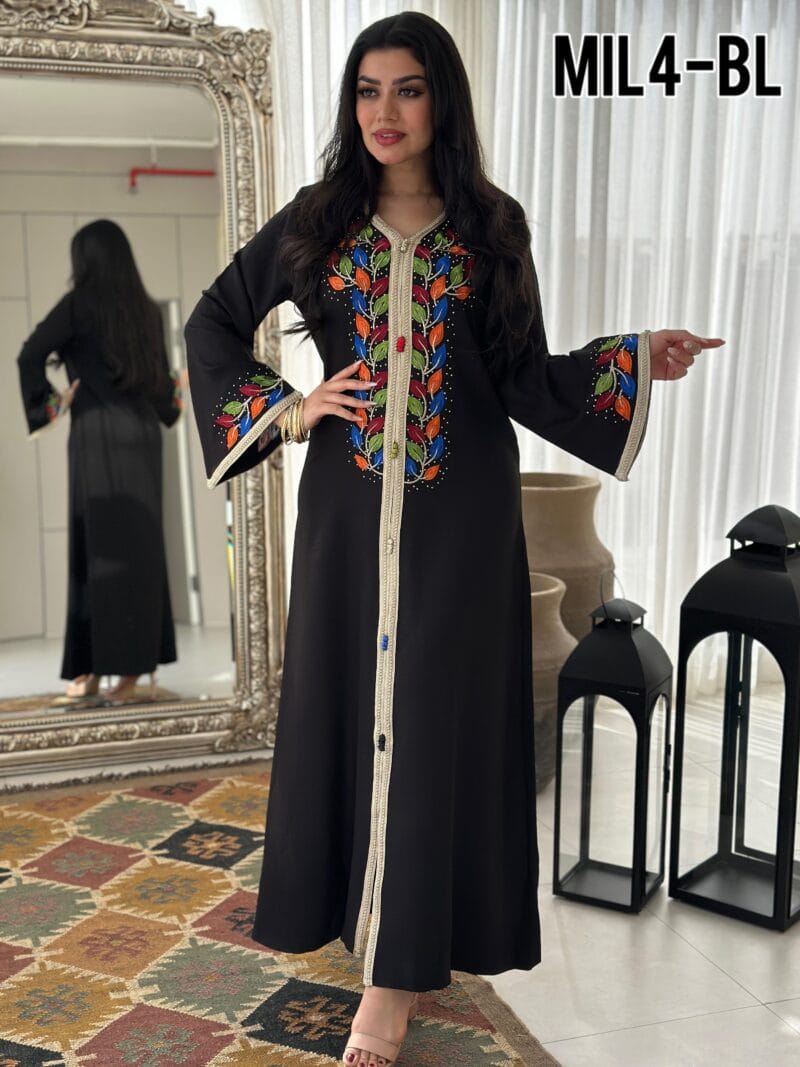 ⁦جلابية مغربي تطريز الماس⁩ - الصورة ⁦4⁩