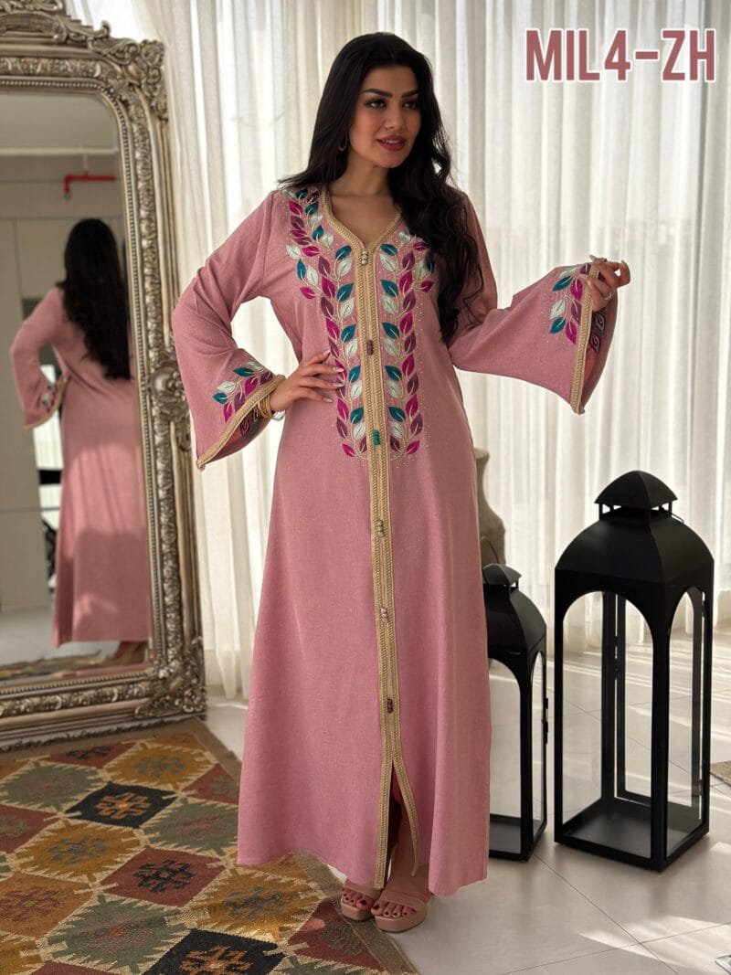 ⁦جلابية مغربي تطريز الماس⁩ - الصورة ⁦2⁩