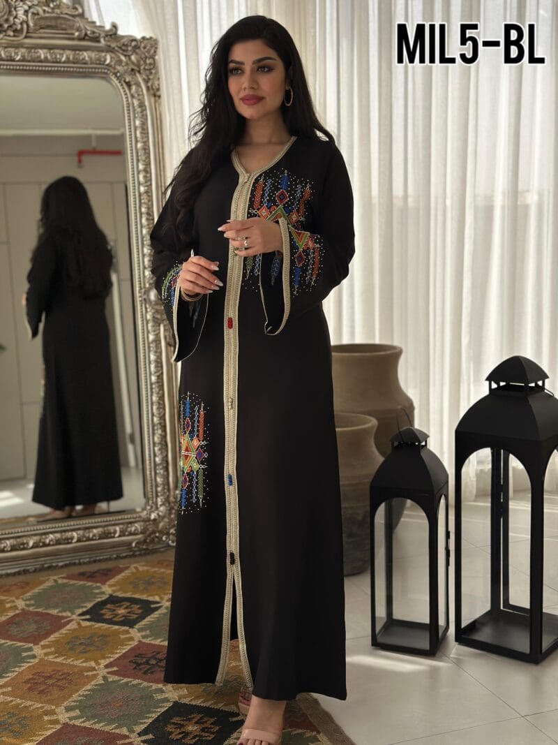 ⁦جلابية مغربي تطريزالماس⁩ - الصورة ⁦3⁩