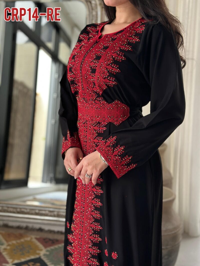 ⁦فستان تطريز فلسطيني الماس⁩ - الصورة ⁦4⁩