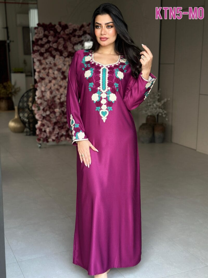 ⁦جلابية قطن تطريز⁩ - الصورة ⁦4⁩