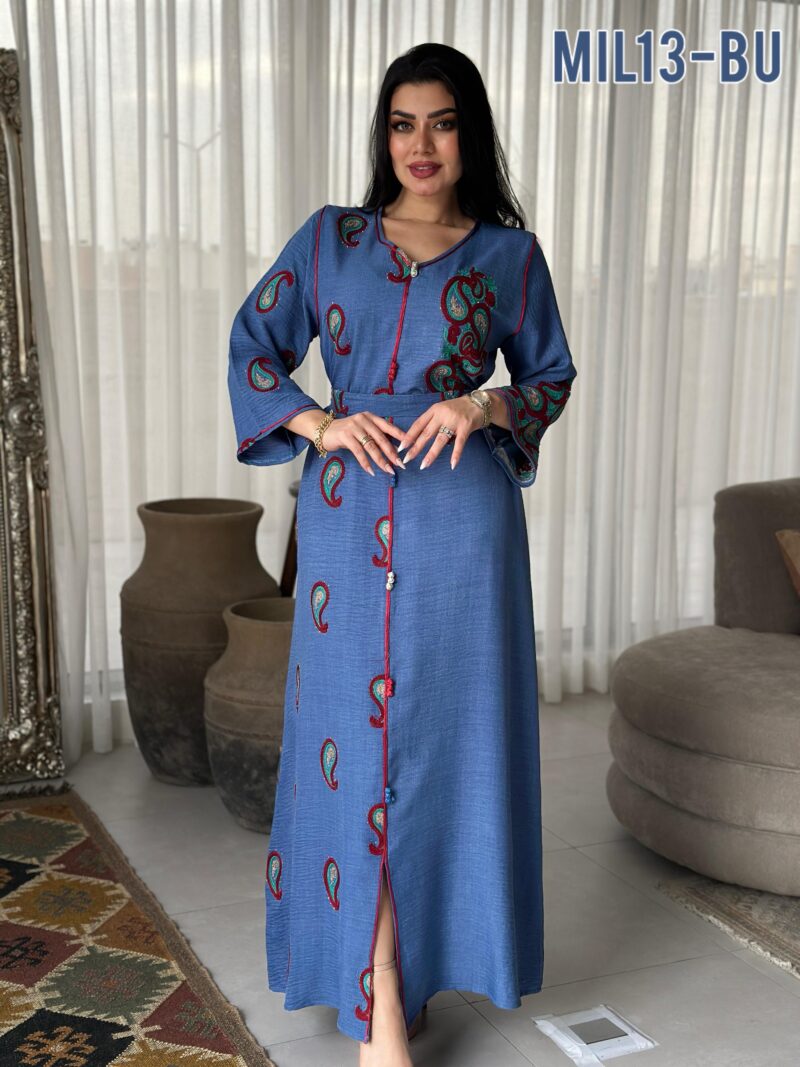⁦فستان خليجي ترتر⁩ - الصورة ⁦6⁩