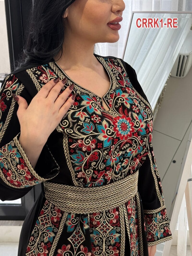 ⁦فستان ملكي كريب طبقتين⁩ - الصورة ⁦6⁩