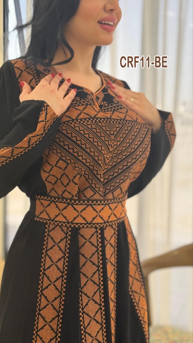 فستان عروق تطريز اردني