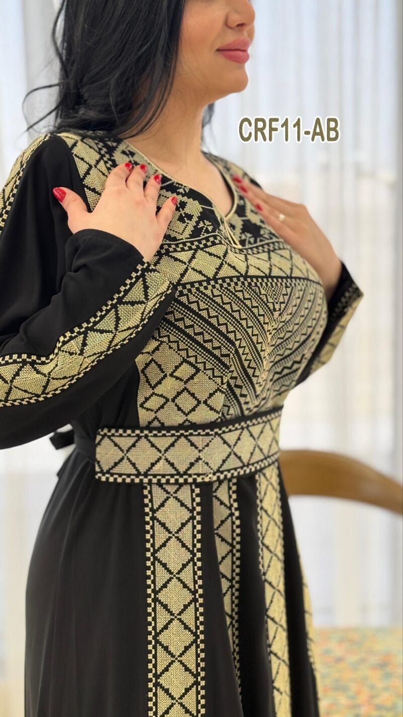 فستان عروق تطريز اردني