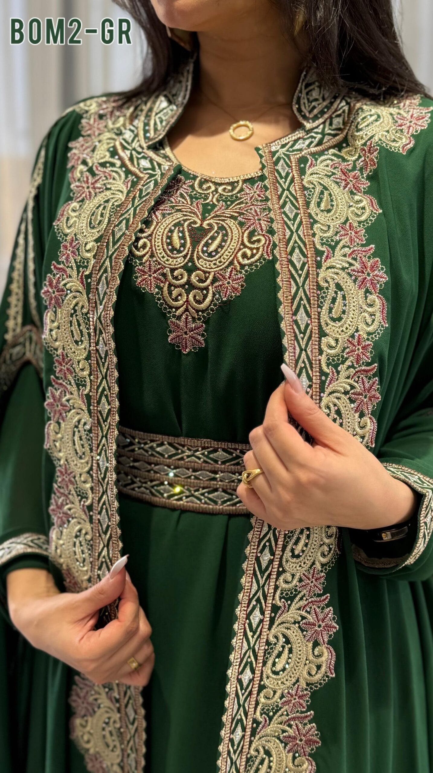 قفطان ملكي قطعتين تطريز