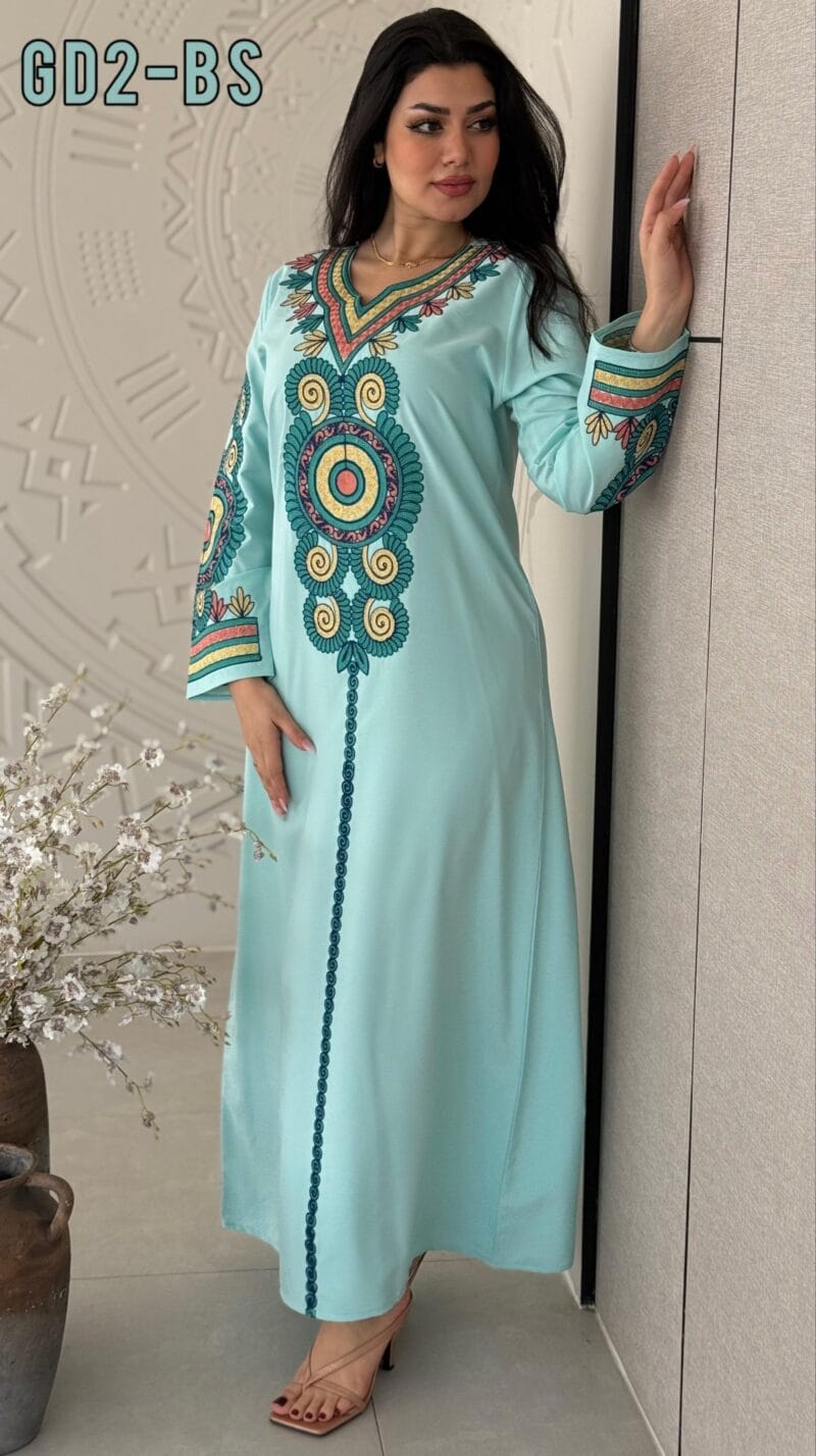 جلابية فوري صيفي تطريز