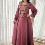فستان فلة بتطريز ألماسي