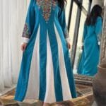 جلابية فلة تطريز ملون