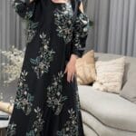 فستان تطريز هندي يدوي