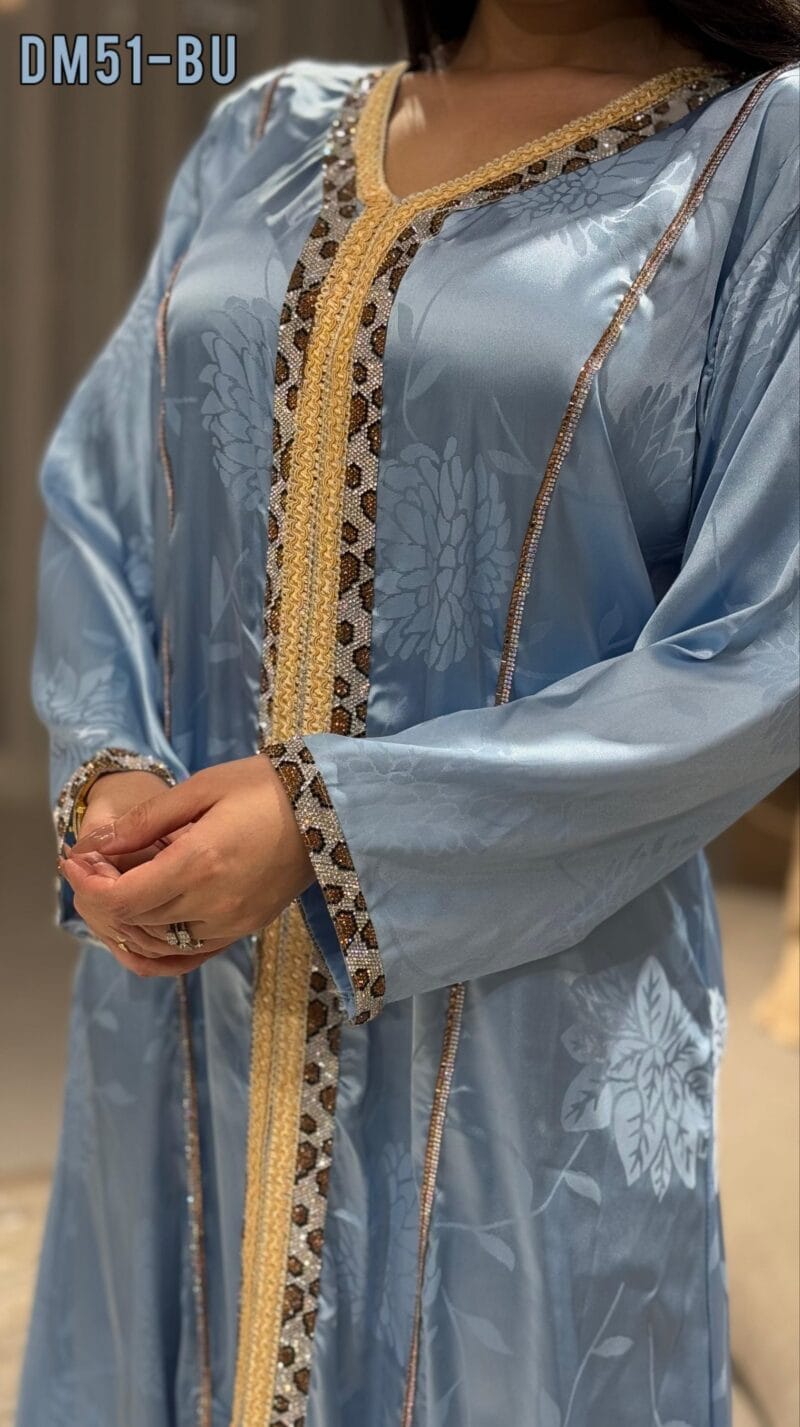 جلابية حرير ناعم ألماس