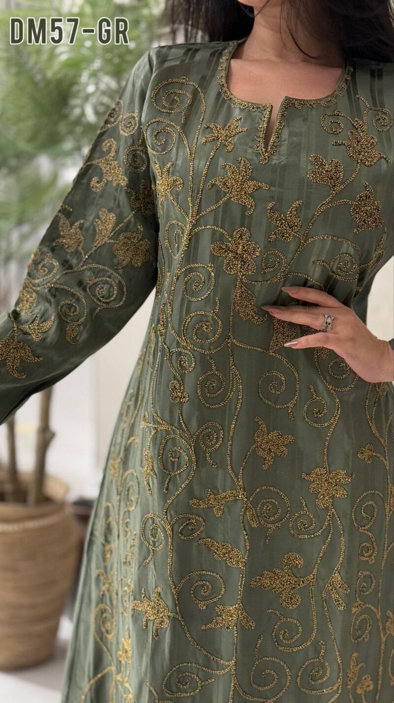جلابية صاية تطريز يدوي
