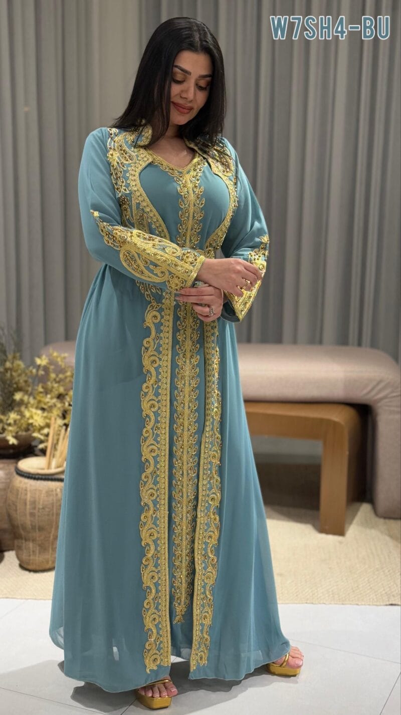 قفطان ملكي تطريز فاخر