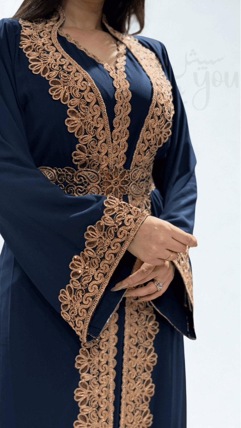 قفطان ملكي شيفون مُطرَّز