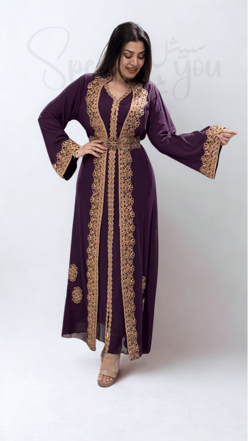 قفطان ملكي شيفون مُطرَّز