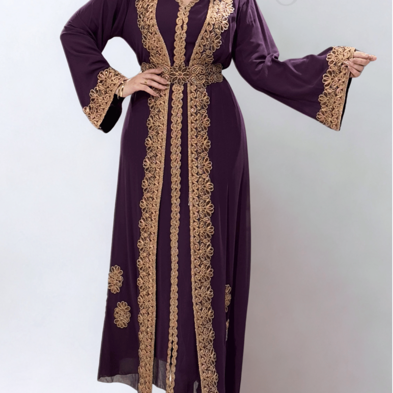 قفطان ملكي شيفون مُطرَّز
