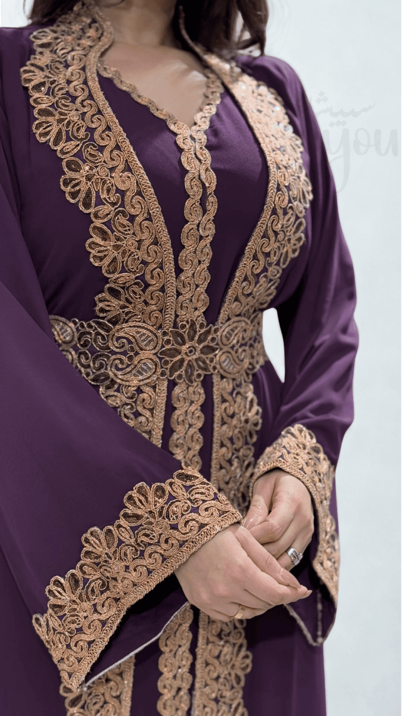 قفطان ملكي شيفون مُطرَّز