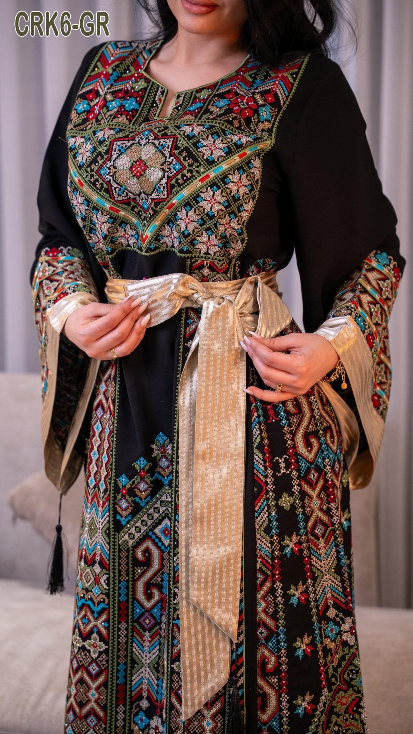 فستان فلاحي فلسطيني دمشقي