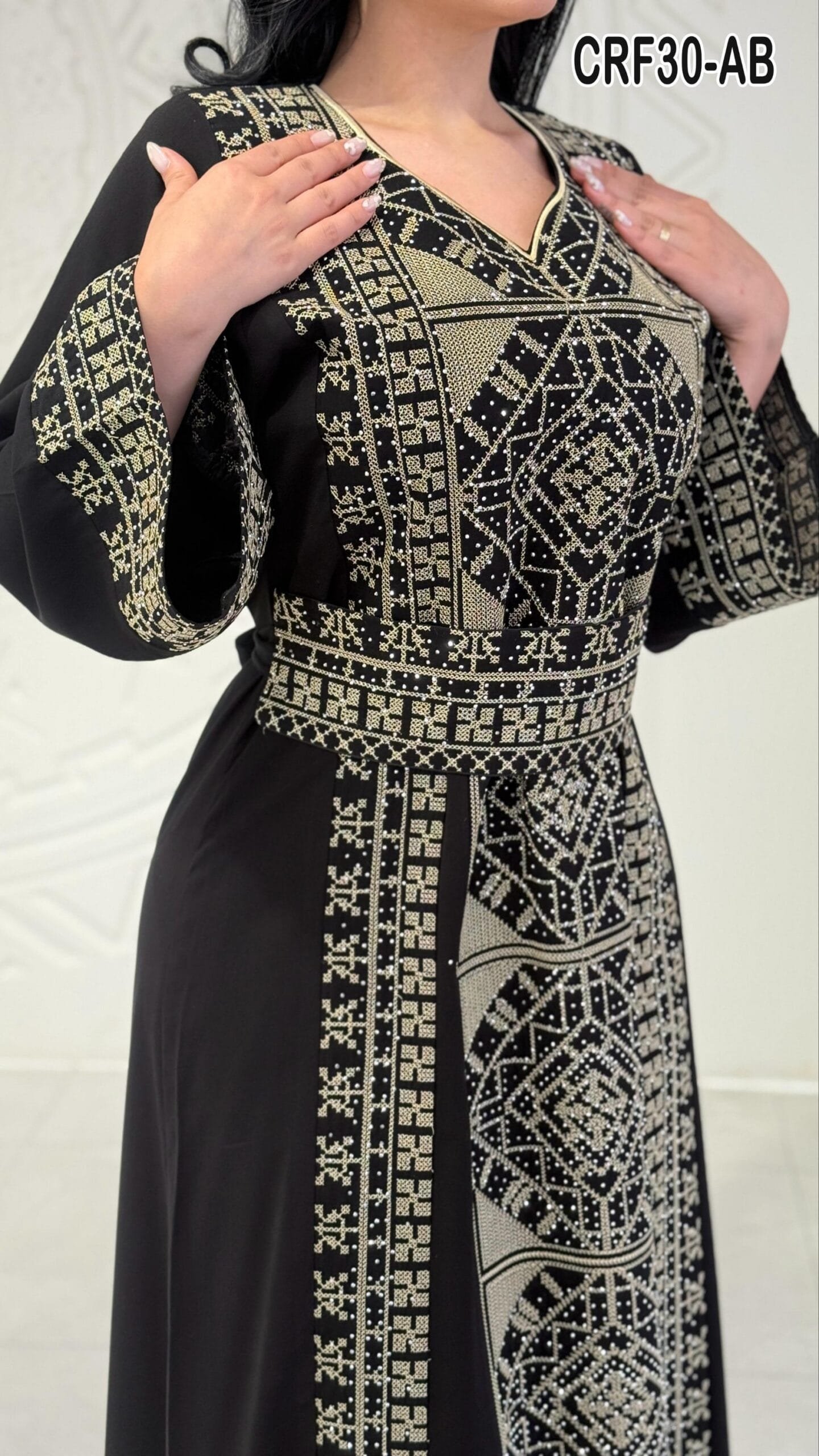 فستان عروق تطريز فلسطيني