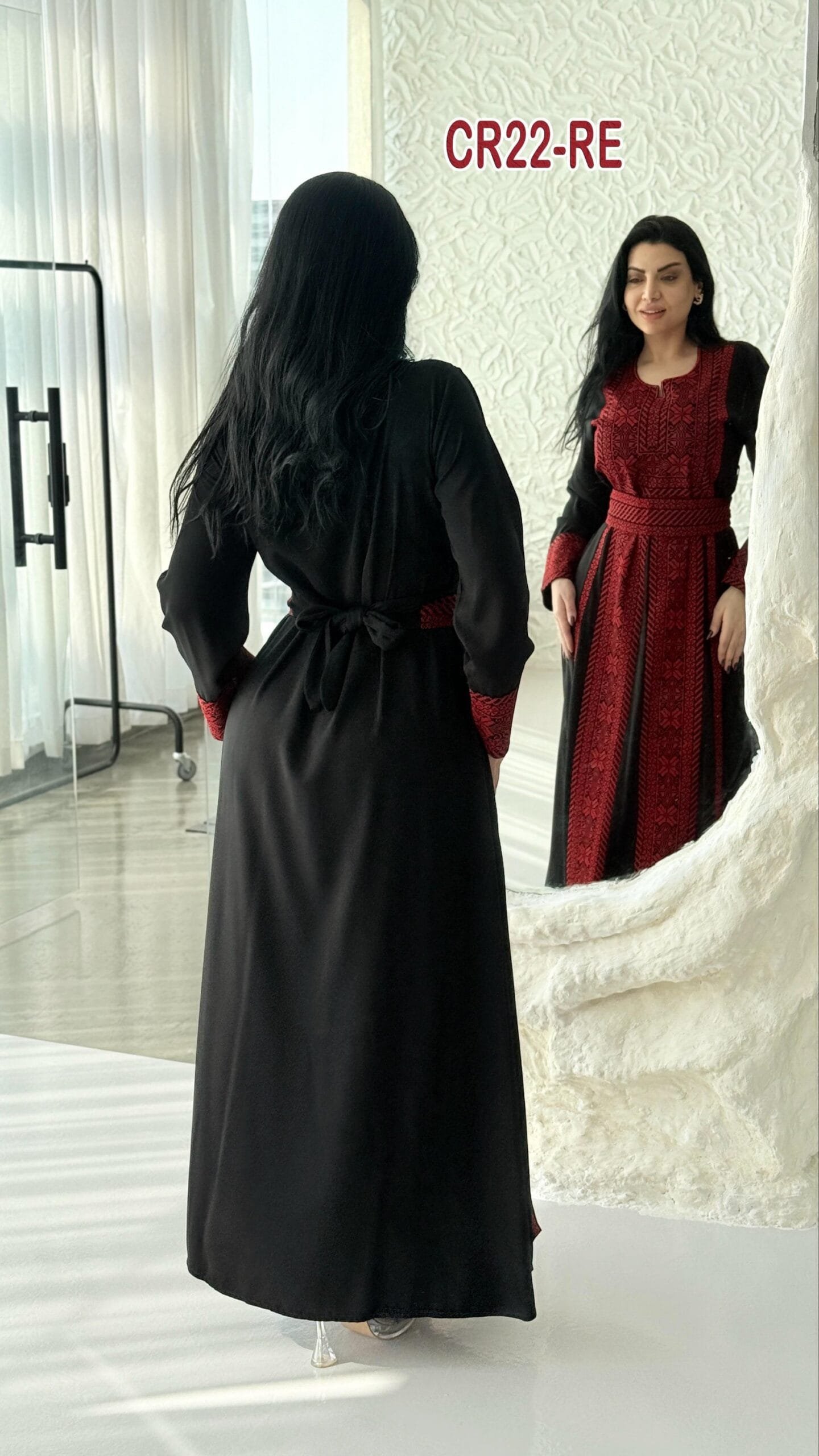 فستان عروق تطريز فلسطيني