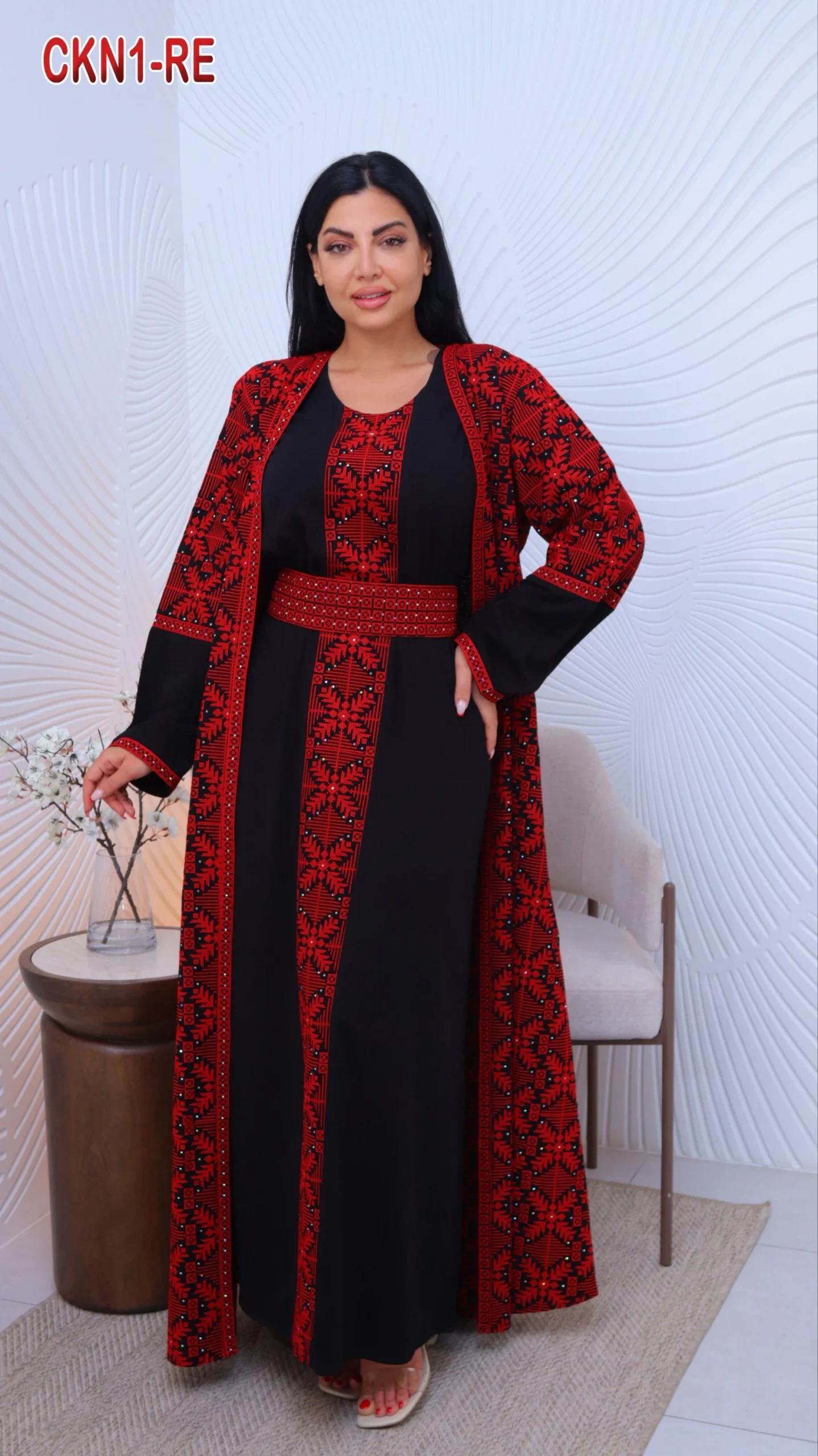 طقم تطريز كريب الماس