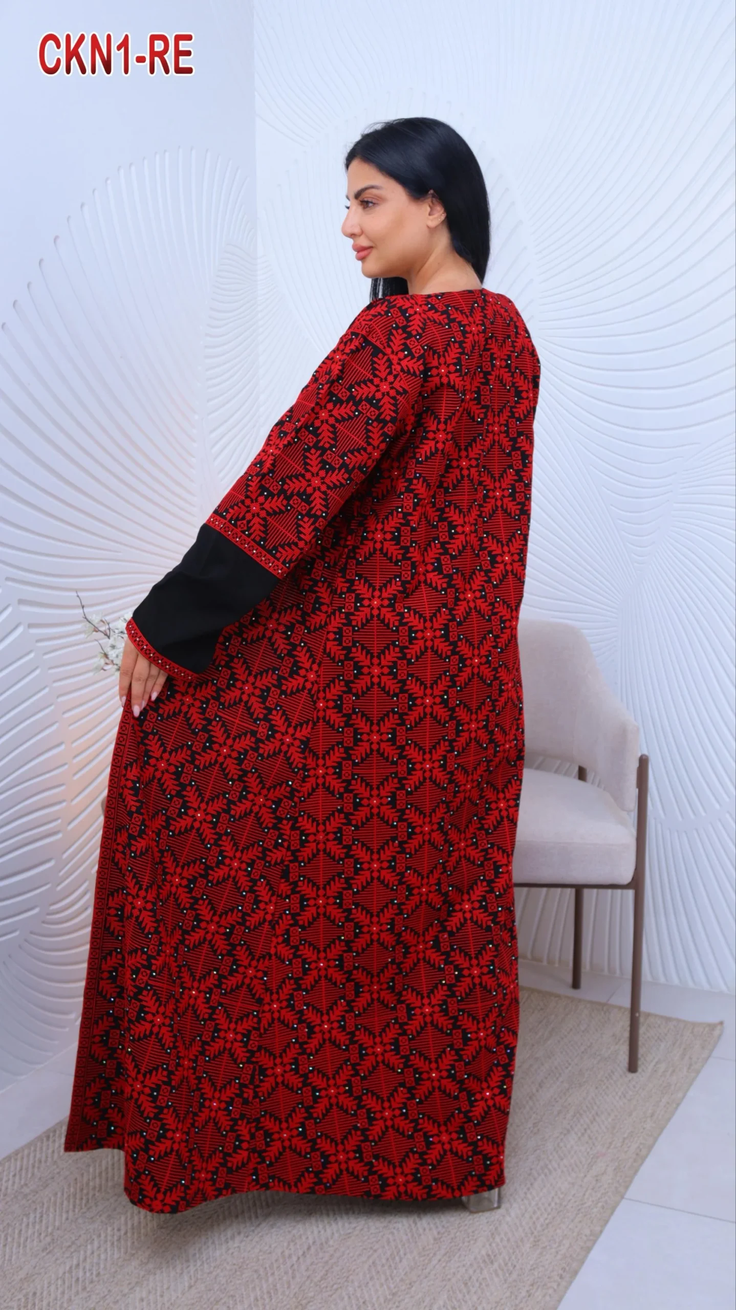 طقم تطريز كريب الماس